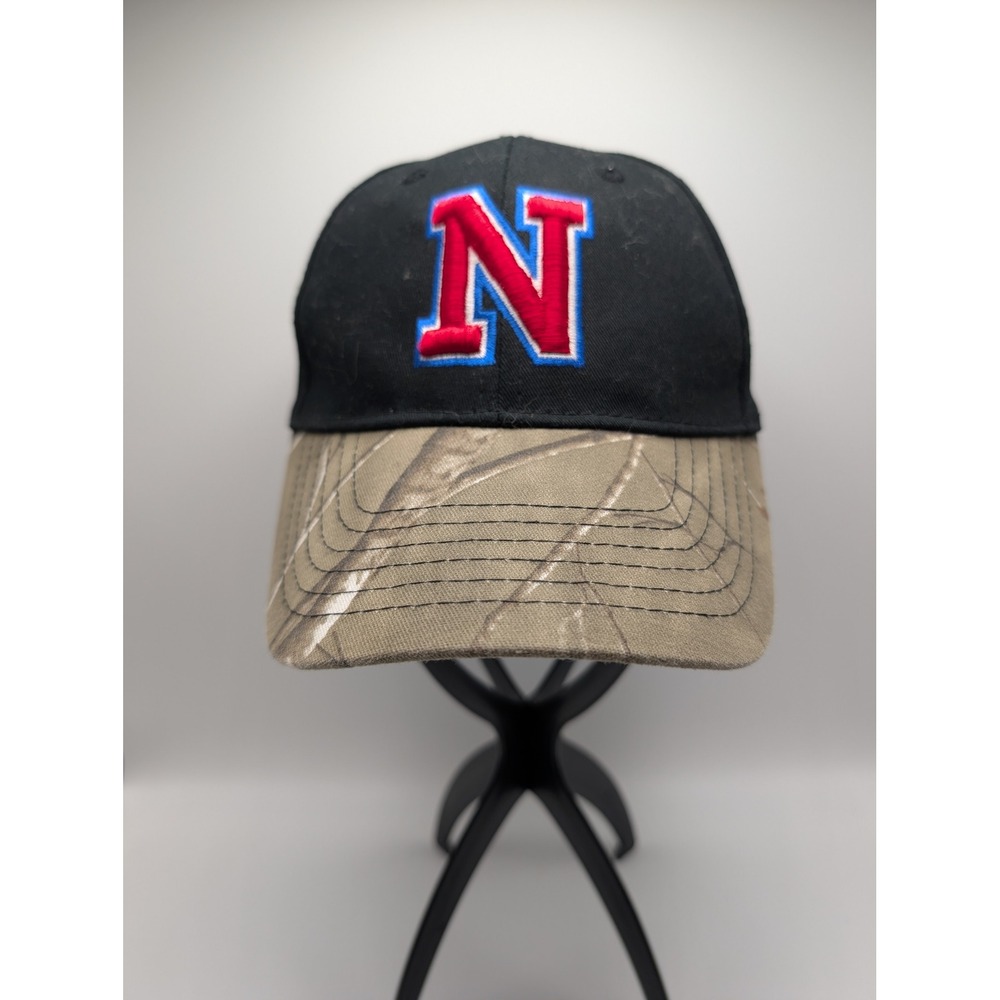 Cap America Mens Black Camo N Logo American Flag Baseball Hat Adjustable
